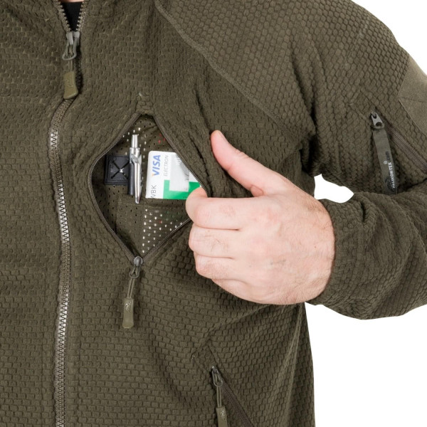 Alpha Tactical jacket - Grid Fleece COYOTE