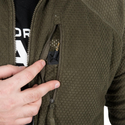 Alpha Tactical jacket - Grid Fleece COYOTE