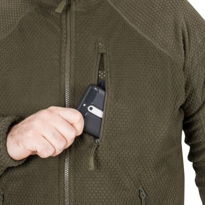 Alpha Tactical jacket - Grid Fleece COYOTE