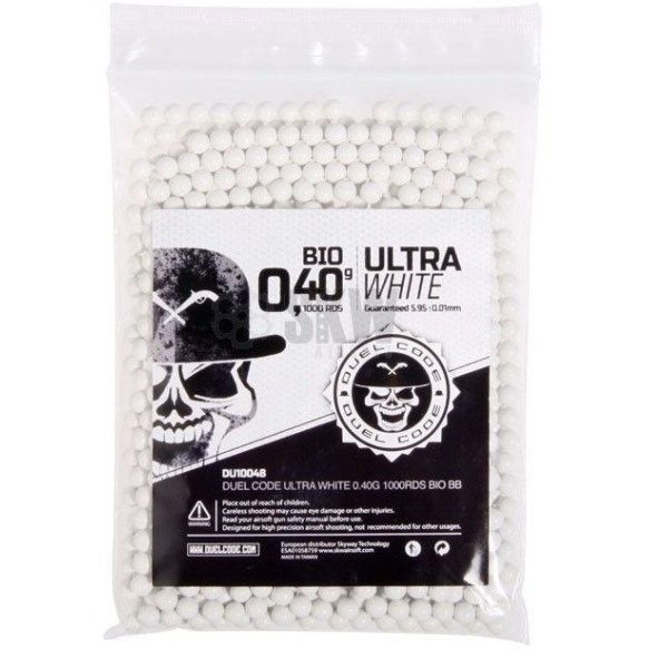 Bolas 0,40 BIO Blancas Duel Code