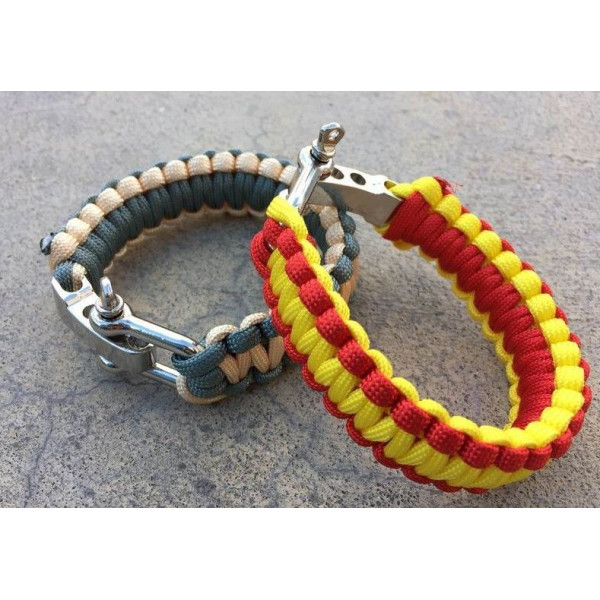 Brazalete paracord Bandera España OD