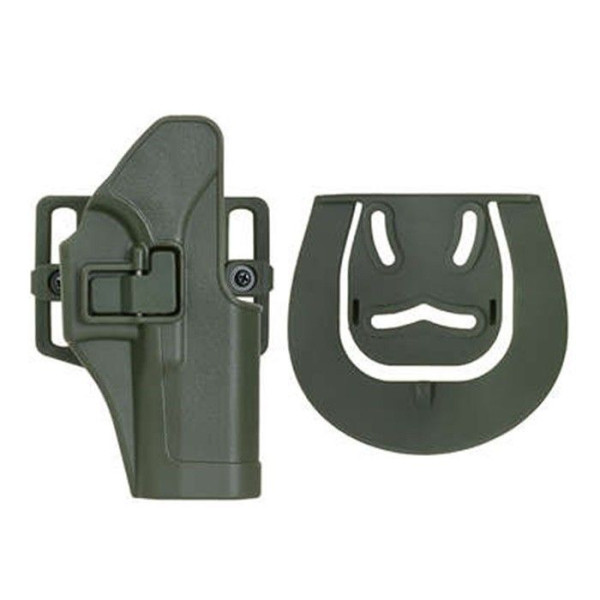 FUNDA PISTOLA RIGIDA VERDE GLOCK SERIES