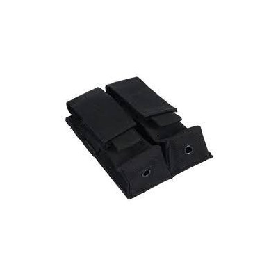 PORTACARGADOR DOBLE PARA PISTOLA NEGRO