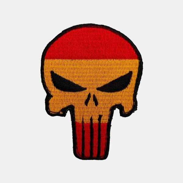 PARCHE CALAVERA ESPAÑA 6.6X CON VELCRO