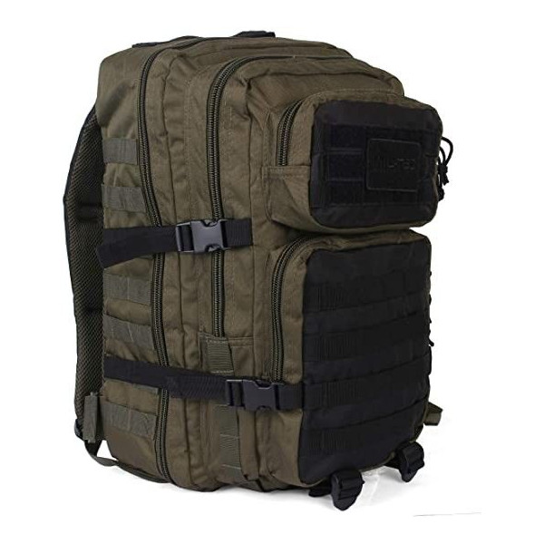 Mochila  Tactica Militar Grande 36L Verde/Negra