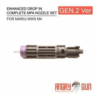 Set Nozzle MPA completo GBB M4 gen 2 para MWS Marui Angrygun