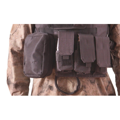 Chaleco Plate Carrier Negro Delta tactics