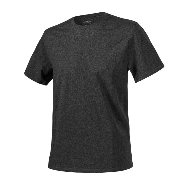 Camiseta melange negra y gris