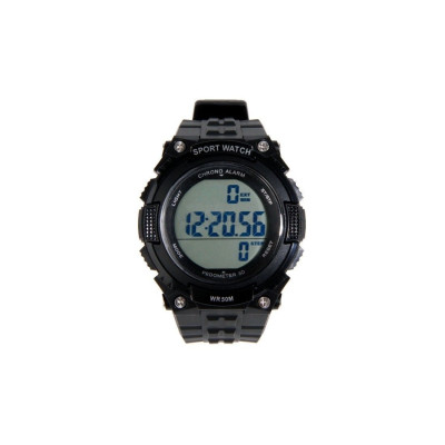 Reloj Tactico con podometro negro