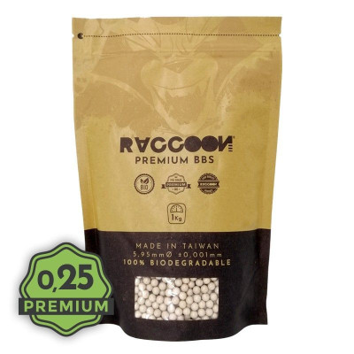 Bolas 0,25 Raccon premium BIO