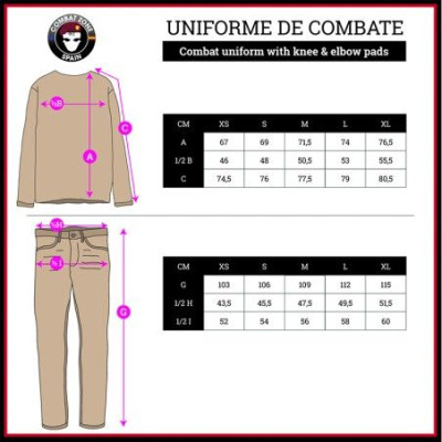 Uniforme OD Combat B con rodilleras