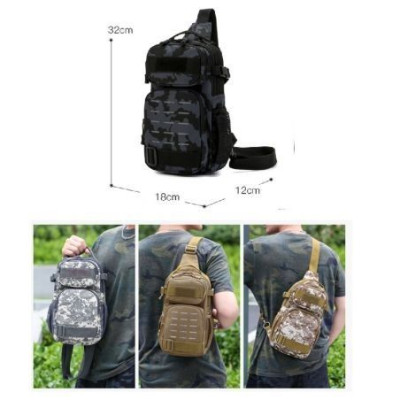 Bandolera multifuncional multicam negro