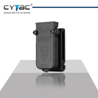Portacargador Cytac rigido negro abierto