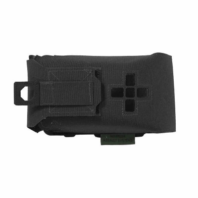 pouch primeros auxilios negro horizontal pequeño