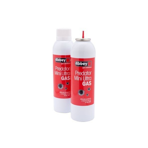 Botella gas abbey predator mini 270ml Roja