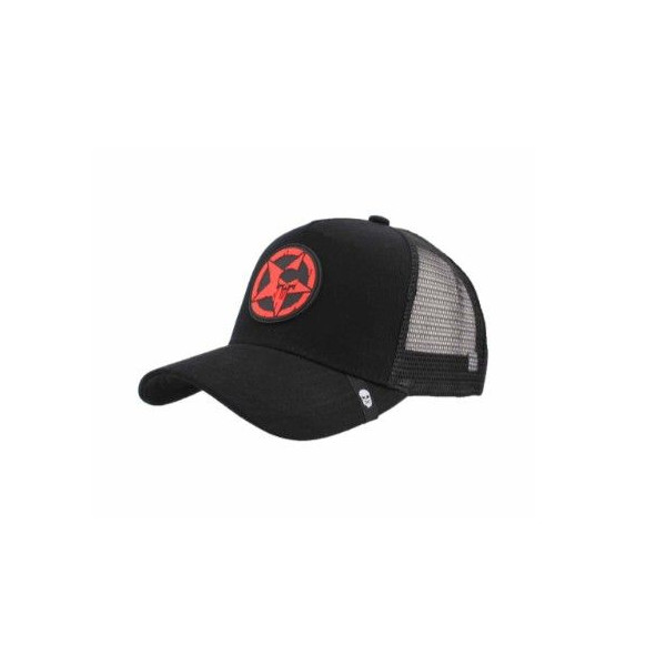 gorra  immortal rejilla punisher negra