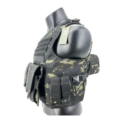 chaleco SixMM FSBE Multicam negro