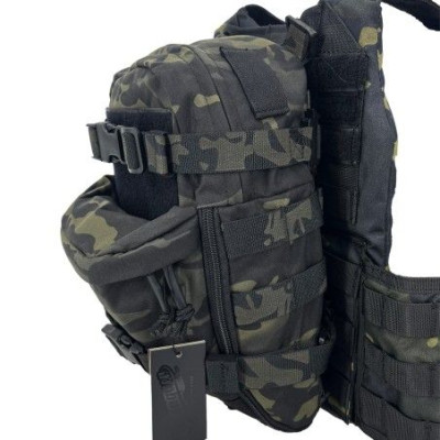 Mochila conquer multicam negro