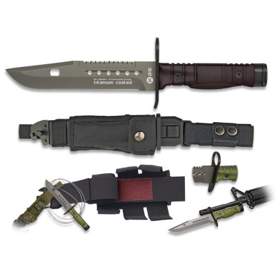cuchillo k25 bayoneta negro