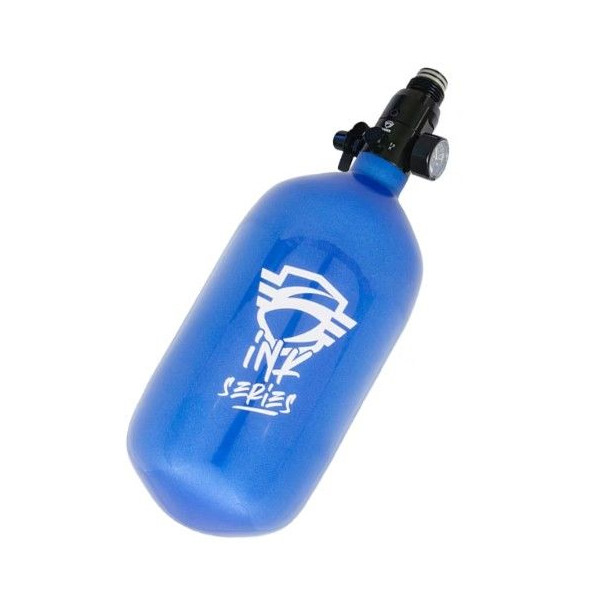 botella aire 1,1 litros 4500psi Azul con regulador