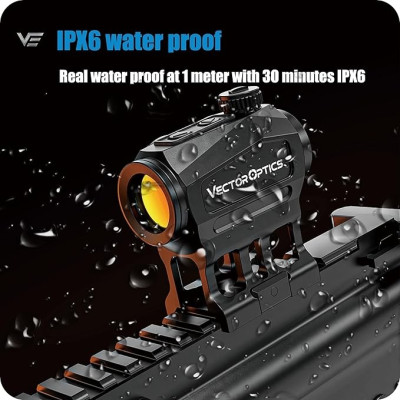 Red dot SCARPPER 1x22 solar multi reticula negro