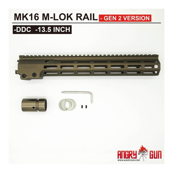 Guardamanos Mk16 M-lok 13,5 pulgadsa Desert Angry gun