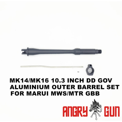 10.3 inch outer barrel set for mk14/mk16  rail series de angry gun