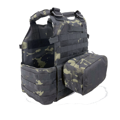 Chaleco Multicam Negro SIXMM