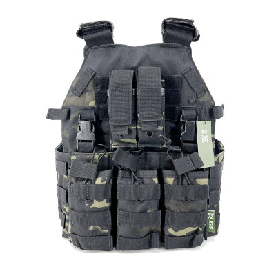 Chaleco Multicam Negro SIXMM