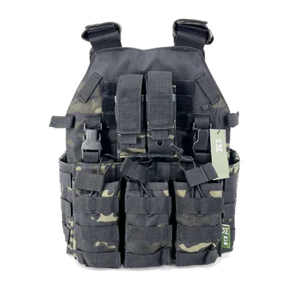 Chaleco Multicam Negro SIXMM