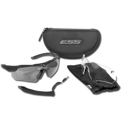 Gafas Crossbow negras 2LS Clear and smoke lens