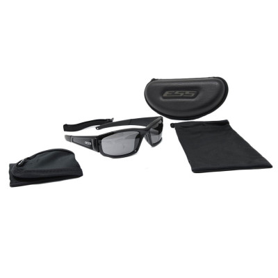 Gafas CDI negras 2 lentes clear y smoke lens