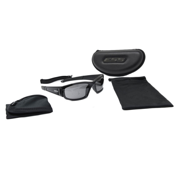 Gafas CDI negras 2 lentes clear y smoke lens