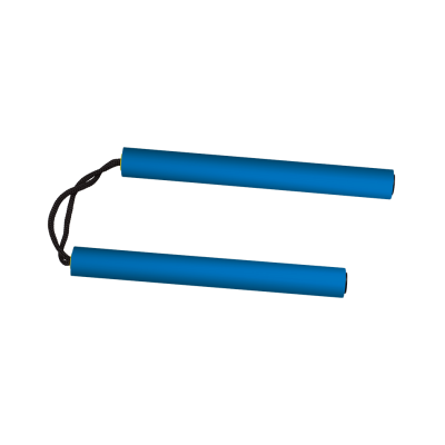 Nunchaku entrenamiento azul
