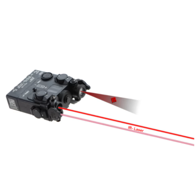AN Peq DBAL-A2 Negro Laser Rojo + IR Laser + IR Led