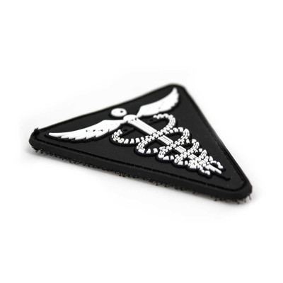 Parche pvc medical triangulo negro