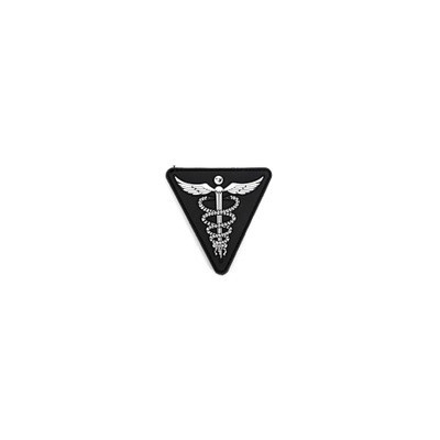 Parche pvc medical triangulo negro
