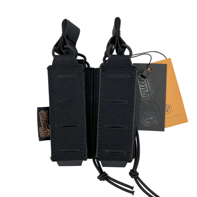 funda cargador doble pistola Negro