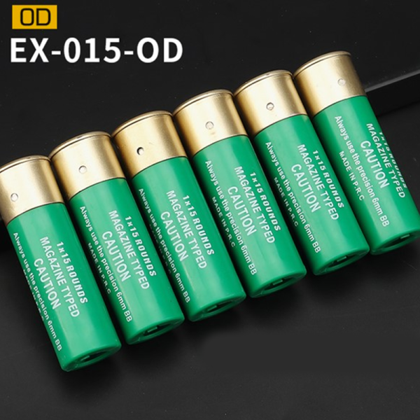 Cartuchos escopeta 6uds verde