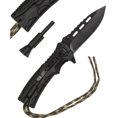 Cuchillo paracord con fire starter