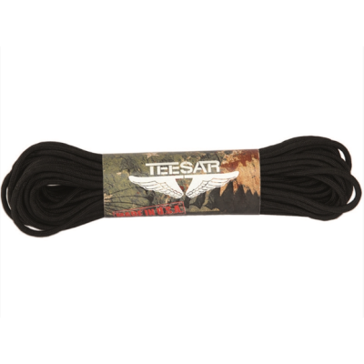 Paracord negro 100 ft