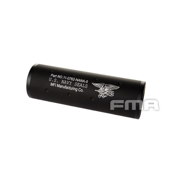 Silenciador Navy selas corto negro