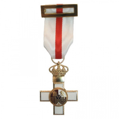 Cruz de merito militar con dtvo blanco