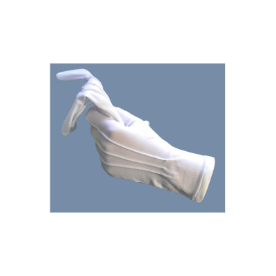 Guantes Blancos Gala Reglamentarios de tela