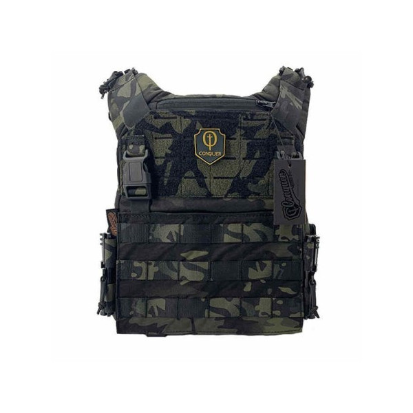 chaleco Conquer CQR G2 Multicam Negro