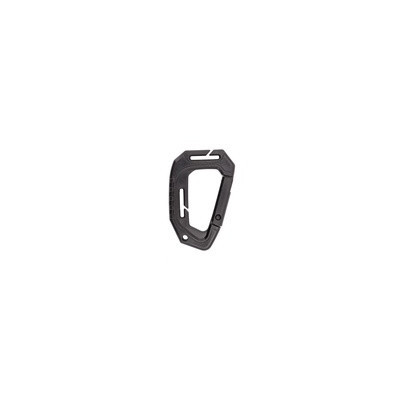 Mosqueton PVC tactico negro 89mm