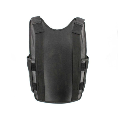 Chaleco anticorte cremallera negro L/XL
