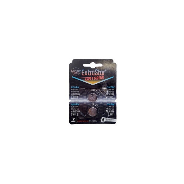Pila boton CR1620 3v 2uds