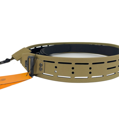 Cinturon Conquer TAN Laser cut
