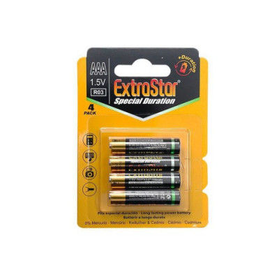 Pilas AAA 1,5v blister 4 ExtraStar